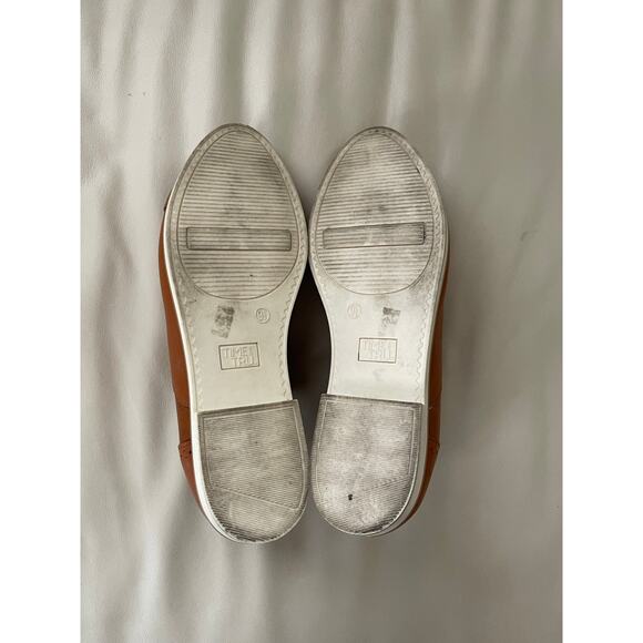 Women's Leather Brown Dress Shoes 9.5 Time & True Memory Foam - Picture 7 of 10